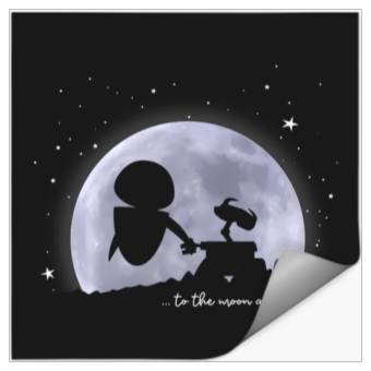 Discover Disney Pixar Wall-E Eve To The Moon And Back Stickers