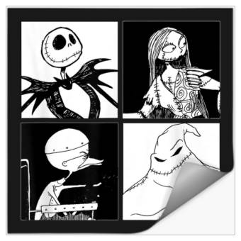 Discover Disneyss Nightmare Before Christmas Four Box Stickers