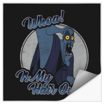 Discover Disney Hercules Hades Whoa Is My Hair Out Graphic Stickers
