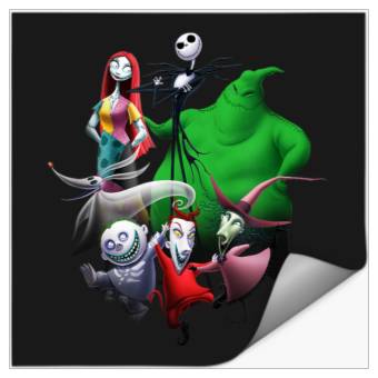 Discover Disneyss The Nightmare Before Christmas Characters Group shots Stickers