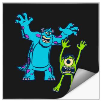 Discover Disney Pixar Monsters University Sulley and Mike Stickers