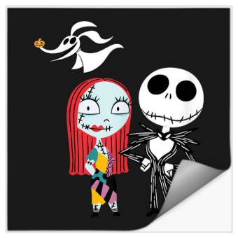 Discover Disneyss Nightmare Before Christmas Dark Jack Sally Stickers