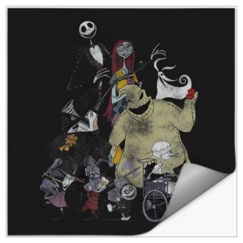 Discover Disneyss Nightmare Before Christmas Group Portrait Stickers