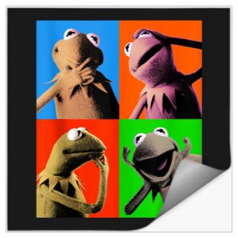 Discover Disneyss The Muppets K the frog Pop Art Stickers