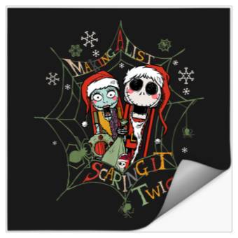Discover Disneyss Nightmare Before Christmas Jack Sally Making A List Stickers