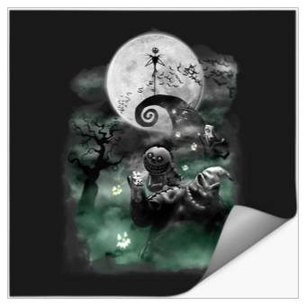 Discover Disneyss The Nightmare Before Christmas Haunted Scene Stickers