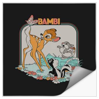 Discover Disney Bambi Movie Retro Stickers