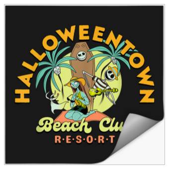 Discover Disneyss The Nightmare Before Christmas Beach Club Resort Stickers