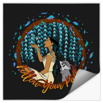 Discover Disney Pocahontas Follow Your Path Circle Text Stickers