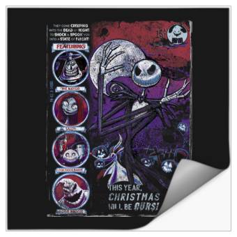 Discover Disneyss The Nightmare Before Christmas Comic Cover Stickers