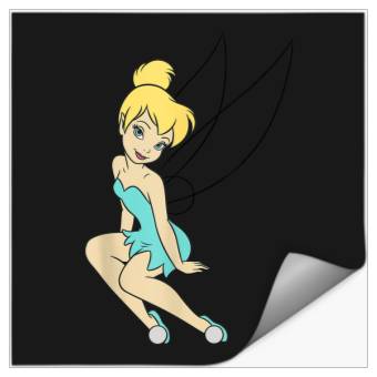 Discover Disneys Peter Pan Tinkerbell Sitting With A Smile Stickers