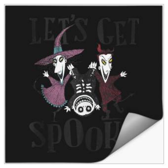 Discover Disneyss The Nightmare Before Christmas Lets Get Spooky Logo Stickers
