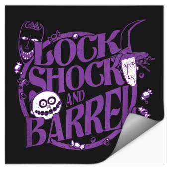 Discover Disneyss The Nightmare Before Christmas Lock Shock Barrel Stickers