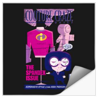 Discover Disney And Pixars The Incredibles Edna Mode Magazine Cover Stickers