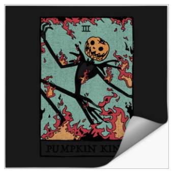 Discover Disneyss The Nightmare Before Christmas Pumpkin King Tarot Stickers
