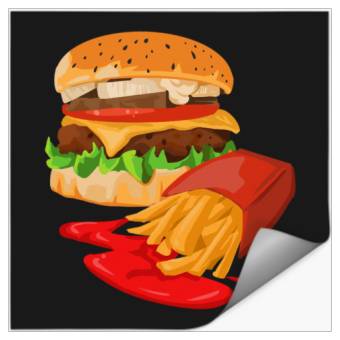Discover A Cheeseburger Bobs Burgers Fox-A Cheeseburger Stickers