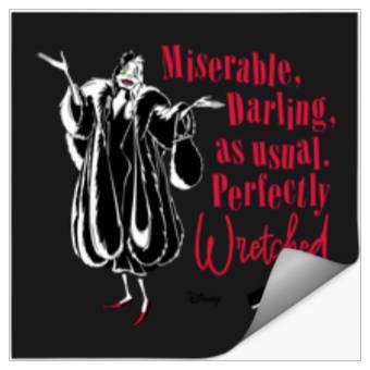 Discover Disneyss 101 Dalmatians Miserable Perfectly Wretched Stickers