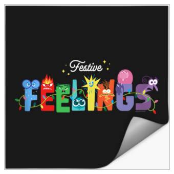 Discover Disneyss And Pixarss Inside Out 2 Festive Feelings Holiday Stickers