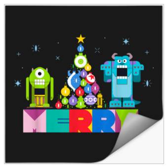 Discover Disneyss And Pixarss Monsters Inc Christmas Nutcrackers Stickers