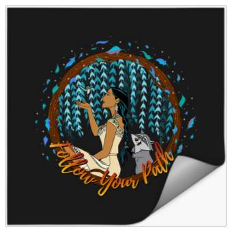 Discover Disney Pocahontas Follow Your Path Circle Text Stickers