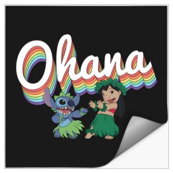 Discover Disney Lilo Stitch Pride Ohana Rainbow Stickers
