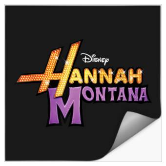 Discover Disneyss Hannah Montana Classic Iconic Big Chest Text Logo Stickers