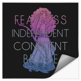 Discover Disney Brave Merida Fearless Independant Confident Stickers