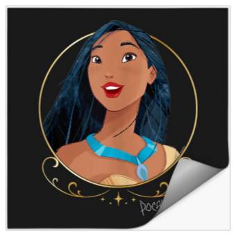 Discover Disneyss Princess Royalty Group Matching Pocahontas 2 sided Stickers