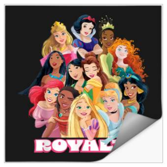 Discover Disneyss Princess Royal Friends Group Royalty Stickers