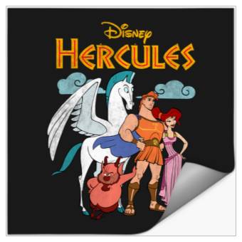 Discover Disney Hercules Classic Group Shot Vintage Stickers