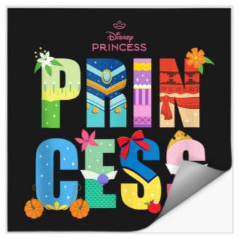 Discover Disneyss Princess Character Letters Disneyss Trip Vacation Stickers