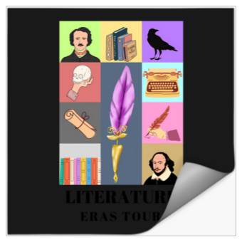Discover Literature Eras Tour - No Background Stickers