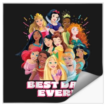 Discover Disneyss Princess Best Day Ever Friend Family Trip Matching Stickers