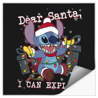 Discover Disneyss Lilo Stitch Christmas Dear Santa I Can Explain Stickers