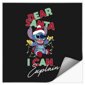 Discover Disneyss Lilo Stitch Christmas Dear Santa I Can Explain Stickers