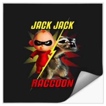 Discover Disney Pixar The Incredibles 2 JackJack vs Racco Stickers