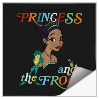 Discover Disney Princess And The Frog Tiana And Frog Naveen Portrait Stickers