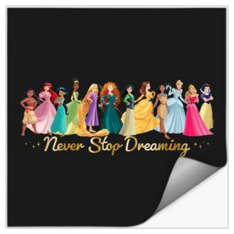 Discover Disneyss Princess Never Stop Dreaming Friends Group Lineup Stickers