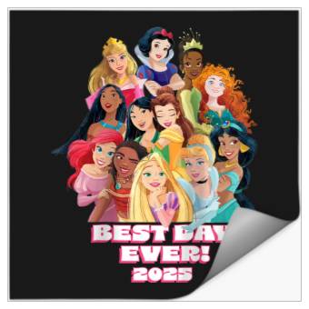 Discover Disneyss Princess Friend Family Matching Best Day Ever 2025 Stickers