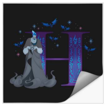 Discover Disney Villains Alphabet Monogram Letter H For Hades Stickers