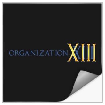 Discover Disneyss Kingdom Hearts Organization Xiii Big Chest Text Logo Stickers