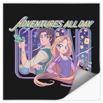 Discover Disneyss Tangled Adventures All Day Manga Version Chest Poster Stickers