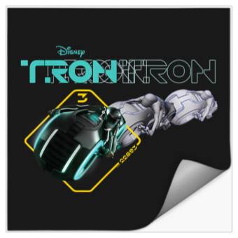 Discover Disneyss Tron Legacy Sam Flynns Light Cycle Stickers