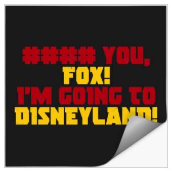 Discover Deadpool   You Fox Im Going To Disneyland TShirt Stickers