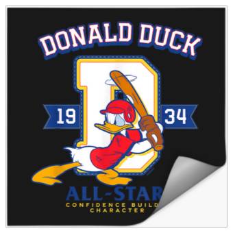 Discover Disney Donald Duck Baseball 1934 AllStar Confide Stickers