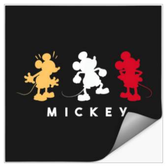 Discover Amazon Essentials Disney Mickey Silhouette Trio Stickers
