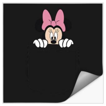 Discover Black Disney Minnie Mouse Classic Fit  - Crew Neck Stickers