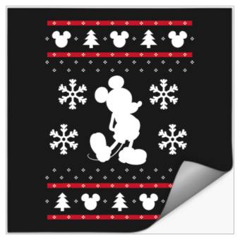 Discover Disney White Mickey Mouse Holiday Stickers