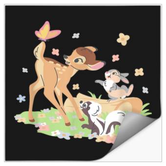 Discover Disney Bambi Thumper & Flower Pastel Spring East Stickers