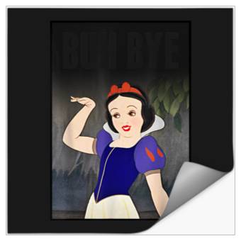 Discover Disneyss Snow White Buh Bye Poster Graphic Stickers